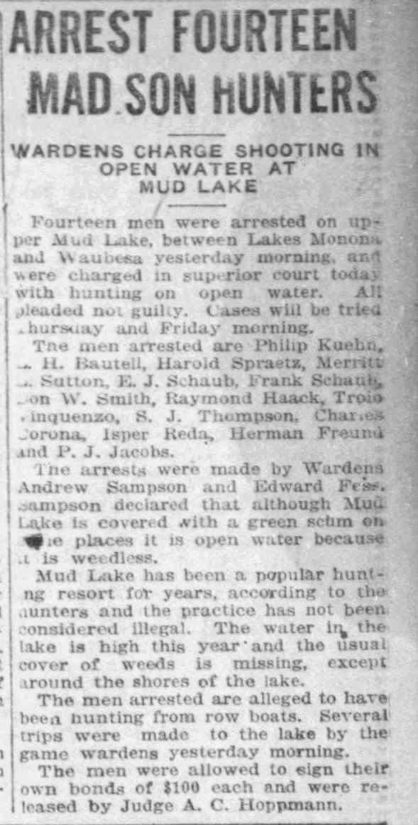 Harold Spraetz - Hunting Arrest